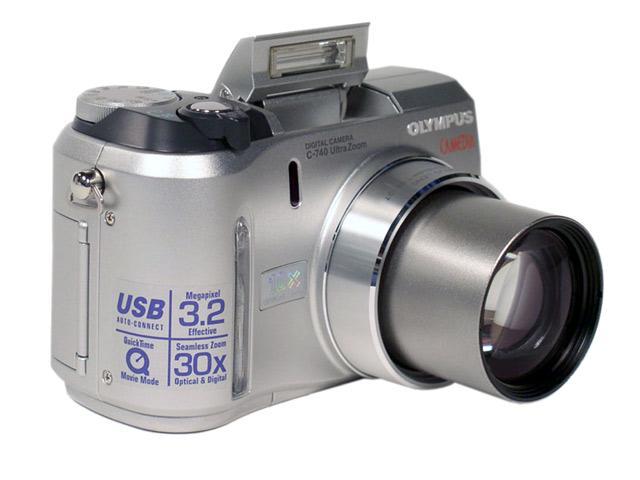 OLYMPUS C-740UZ Silver 3.18MP Digital Camera - Newegg.com