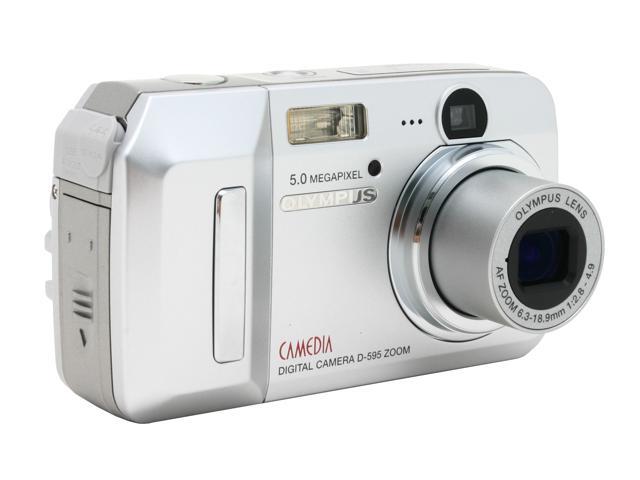 OLYMPUS D-595 Silver 5.0MP Digital Camera - Newegg.com