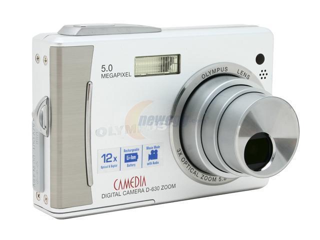 OLYMPUS D-630 Silver 5.0MP 3X Optical Zoom Digital Camera