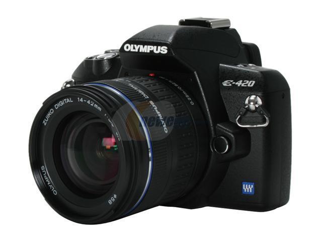 Olympus E 4 Black Digital Slr Camera W Zuiko Digital 14 42mm F 3 5 5 6 Lens Newegg Com