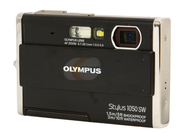 OLYMPUS Stylus 1050 SW Black 10.1 MP 3X Optical Zoom Waterproof Shockproof Digital Camera
