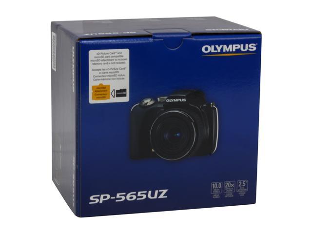 Olympus Sp 565 Uz Black 10 0 Mp 26mm Wide Angle Digital Camera Newegg Com