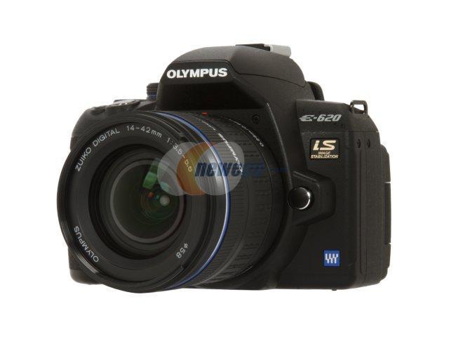 OLYMPUS E-620 Black Digital SLR Camera W/ ZUIKO 14-42mm F/3.5-5.6 Lens ...