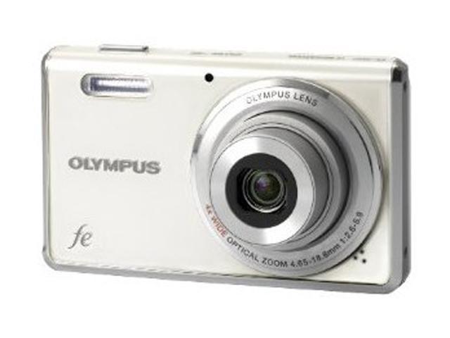 OLYMPUS FE-4000 Pearl White 12.0 MP Wide Angle Digital Camera - Newegg.com