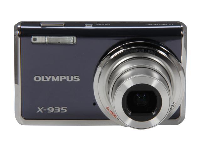 Refurbished Olympus X 935 Gray 12 Mp 24mm Wide Angle Digital Camera Newegg Com