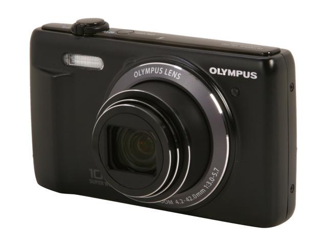 Olympus VR-340 Black 16MP Digital Camera with 10x Optical Zoom