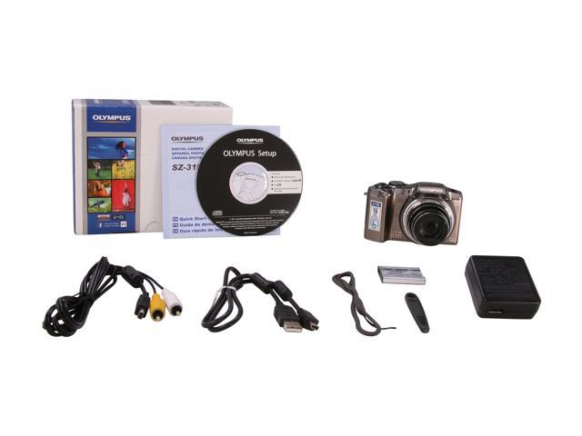 Olympus Sz 31mr Ihs Silver 16 Mp 25mm Wide Angle Digital Camera Hdtv Output Newegg Com