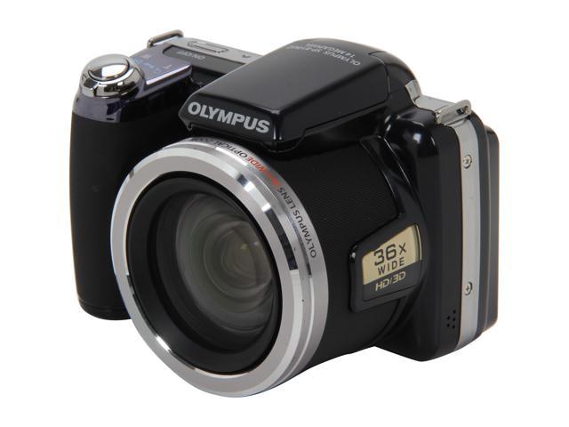 OLYMPUS SP-810UZ Black 14 MP 3.0" 230K LCD 36X Optical Zoom 24mm Wide Angle Digital Camera Kit