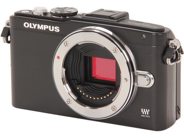 OLYMPUS E-PL5 (V205040BU000) Black 16.1 MP 3.0" 460K Touch LCD Micro Four Thirds interchangeable lens system camera - Body