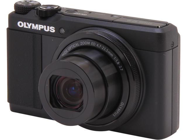 OLYMPUS Stylus XZ-10 Black 12 MP 5X Optical Zoom Digital Camera HDTV Output
