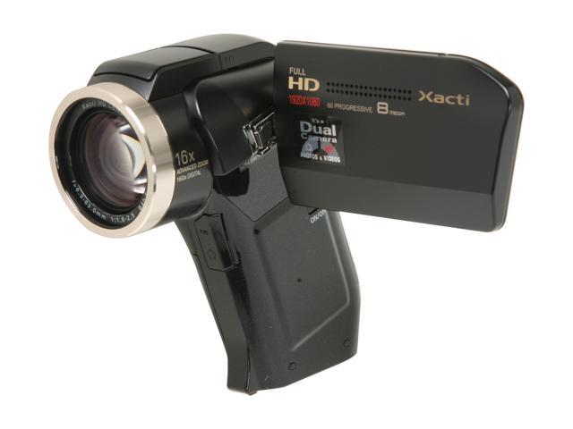 SANYO Xacti VPC-HD2000 Black 1/2.5" CMOS 10x Optical Full HD Dual Camera -  International Model, no US Warranty. Covered only under Newegg's 30 Day Return Policy