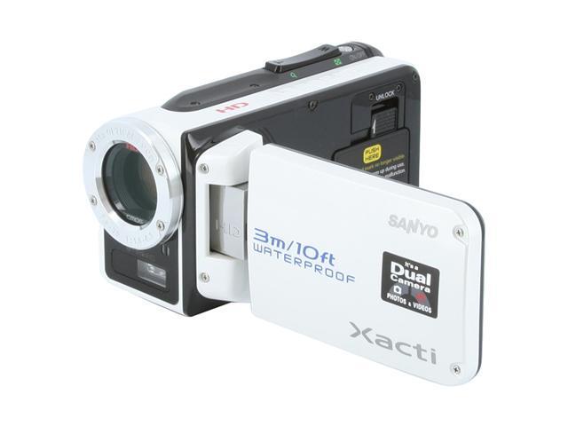 SANYO Xacti VPC-WH1 White Waterproof HD Dual Camera - Newegg.ca