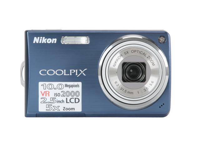 Nikon CoolPix S550 Cool Blue 10.0 MP Digital Camera - Newegg.com