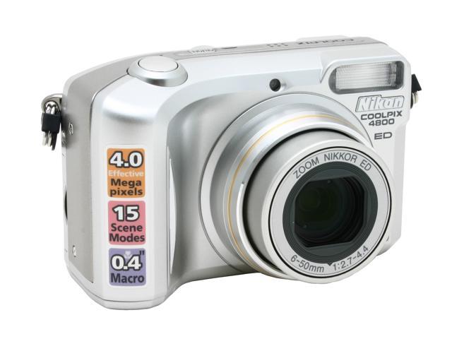 Nikon COOLPIX 4800 Silver 4.0 MP 8X Optical Zoom Digital Camera