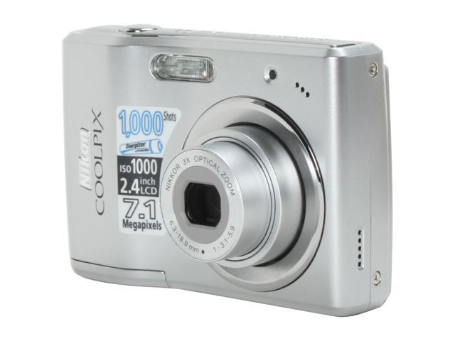 Refurbished: Nikon Coolpix L14 Silver 7.1 MP Digital Camera - Newegg.com