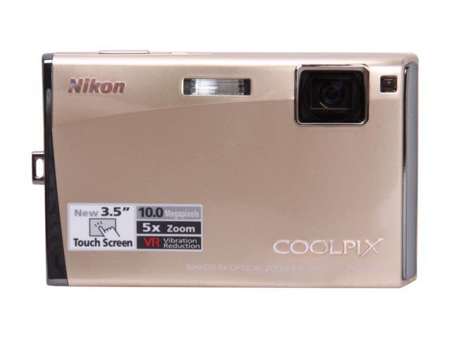 Nikon Coolpix S60 10.0 MP – Appareil Photo Compact Argenté (occasion, Complet)