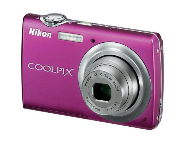 Nikon COOLPIX S220 Magenta 10.0 MP Digital Camera - Newegg.com