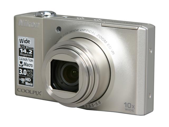 Nikon COOLPIX S8000 Champagne Silver 14.2 MP Digital Camera - Newegg.com