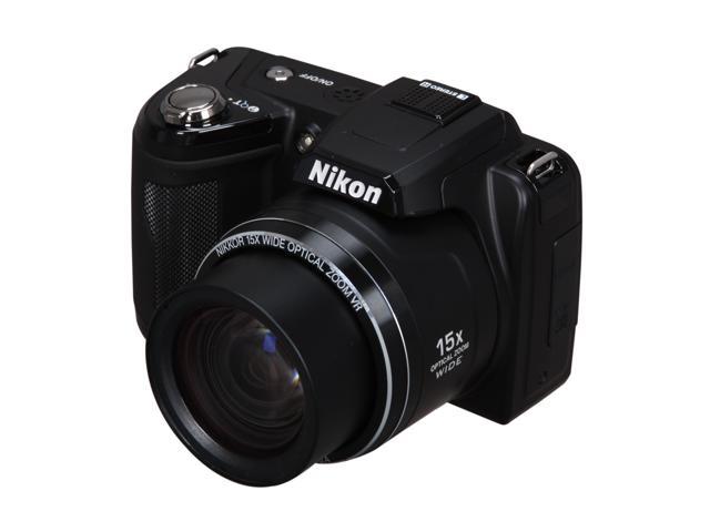 Nikon COOLPIX L110 Black 12.1 MP 15X Optical Zoom 28mm Wide Angle Digital Camera