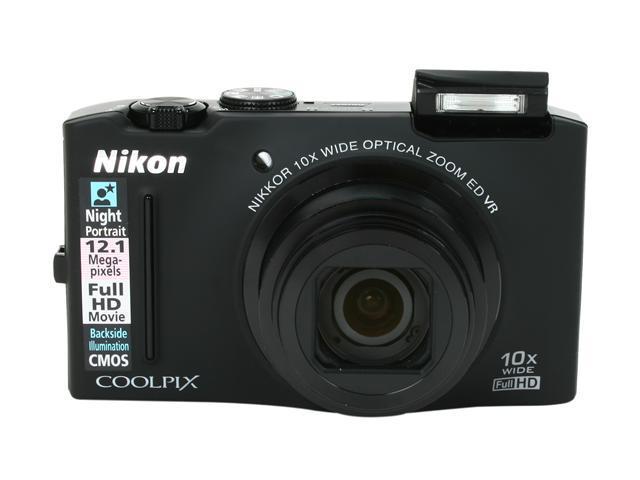 Open Box: Nikon S8100 Black 12.1 MP Digital Camera - Newegg.com