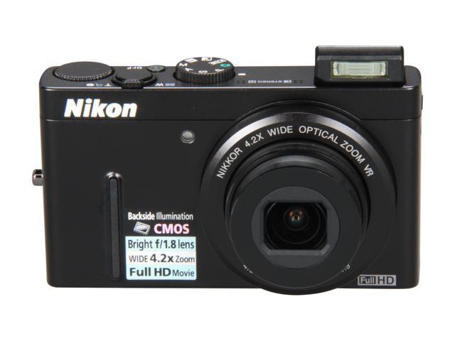 Nikon COOLPIX P300 Black 12.2 MP 24mm Wide Angle Digital Camera ...