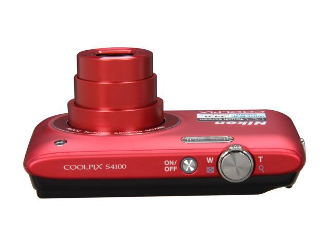 Nikon Coolpix S4150 – Appareil Photo Compact 14 MP – Zoom 5x – Rouge – Occasion