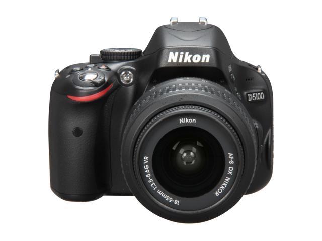 Nikon D5100 CMOS Digital SLR with 18-55mm f/3.5-5.6AF-S DX VR Nikkor ...