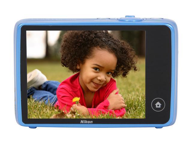 Nikon COOLPIX S02 Blue 13.2 MP Digital Camera HDTV Output - Newegg.com