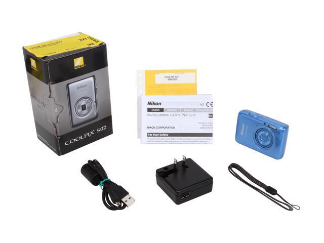 Nikon COOLPIX S02 Blue 13.2 MP Digital Camera HDTV Output - Newegg.com