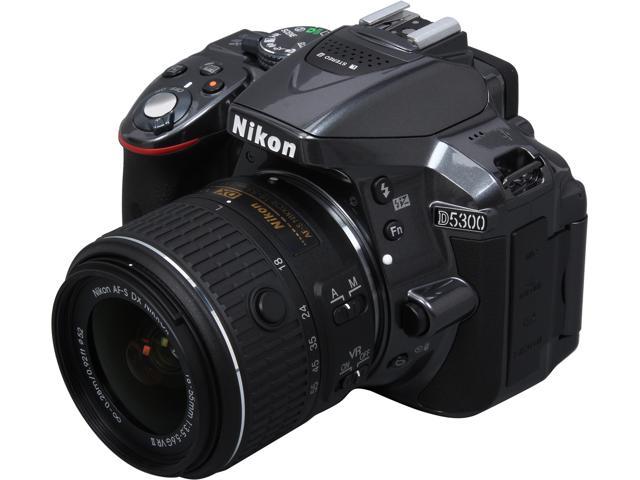 Nikon D5300 1524 Gray 24.2 MP Digital SLR Camera with 18-55mm Lens