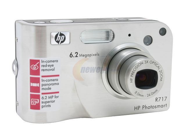 HP R717 Silver 6.2 MP 3X Optical Zoom Digital Camera