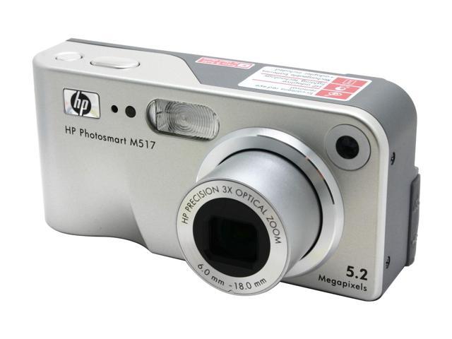 HP M517 Silver&Gray 5.2 MP Digital Camera - Newegg.com