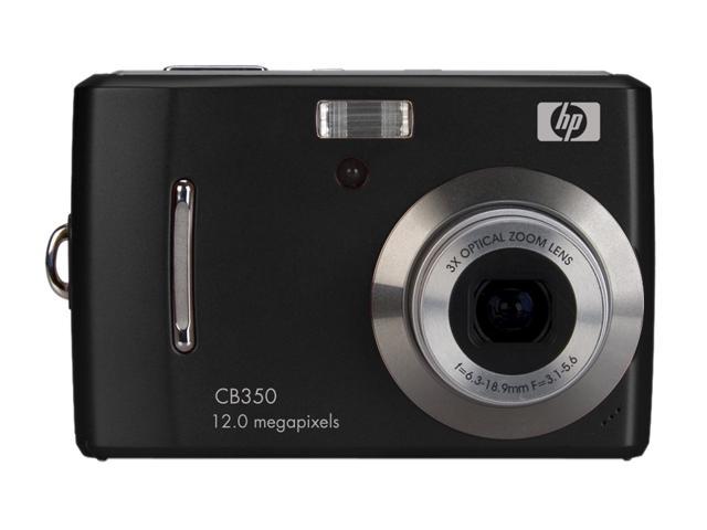 HP CB350 Black 12.0 MP 3X Optical Zoom Digital Camera