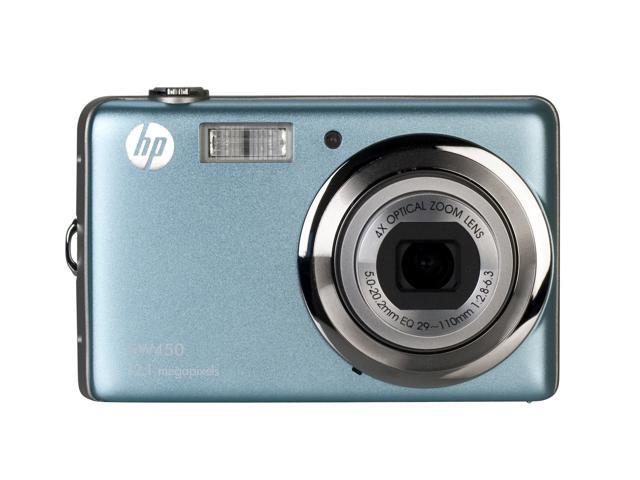 HP SW450A Blue 12MP 2.7" LCD 4X Optical Zoom Wide-angle Li-ion battery Digital Camera