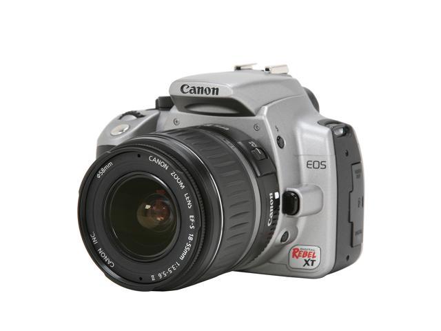 Canon Digital Rebel XT Silver 8.0 MP Digital SLR Camera w/EF-S 18-55mm f/3.5-5.6 II Lens