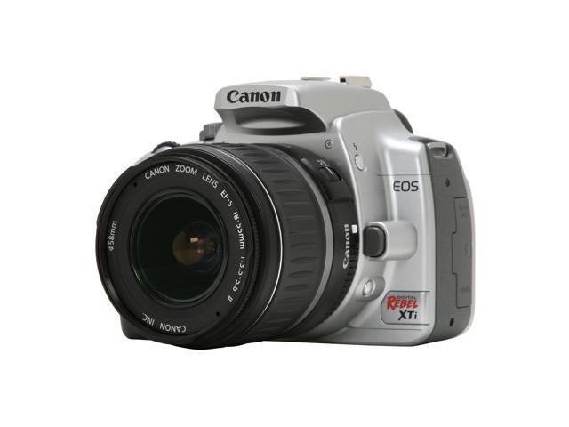 Canon EOS Rebel XTi Silver 10.10 MP Digital SLR Camera w/EF-S 18-55mm f/3.5-5.6 II Lens