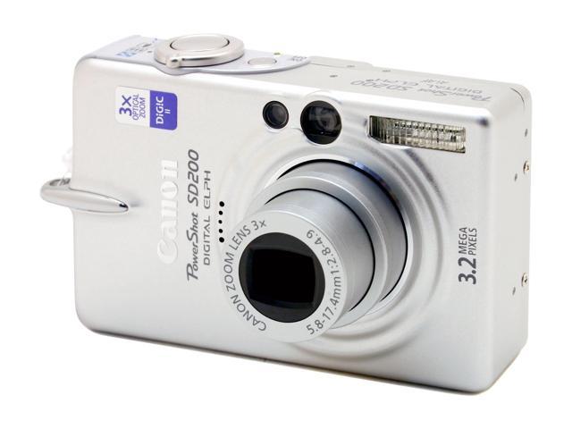 Canon PowerShot SD200 Silver 3.2MP Digital Camera - Newegg.com