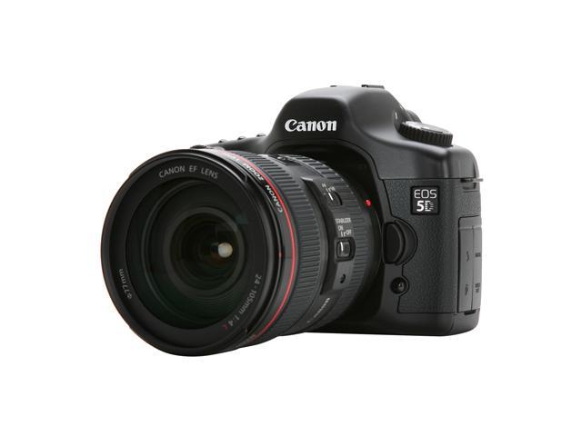 Canon EOS 5D Black Digital SLR Camera w/ EF 24-105mm f/4L IS USM Lens ...