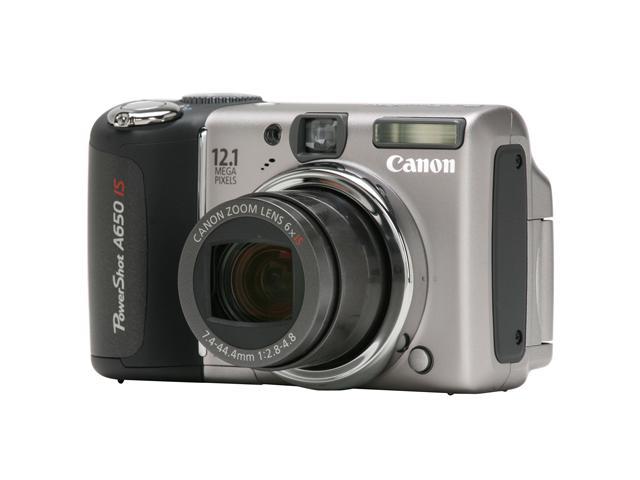 Canon PowerShot A650 IS Black&Silver 12.1 MP 6X Optical Zoom Digital Camera
