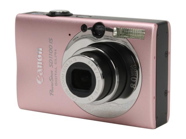 Canon PowerShot SD1100 IS Pink 8.0 MP 3X Optical Zoom Digital Camera