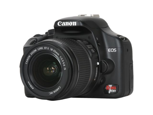 Canon EOS Rebel XSi Black 12.20 MP Digital SLR Camera w/EF-S 18-55mm f/3.5-5.6 IS Lens