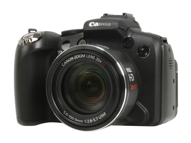 Canon PowerShot SX1 IS Black 10.0 MP 28mm Wide Angle Digital