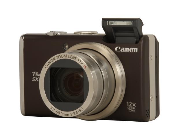 Canon PowerShot SX200 IS Black 12.1 MP 12X Optical Zoom 28mm Wide Angle  Digital Camera