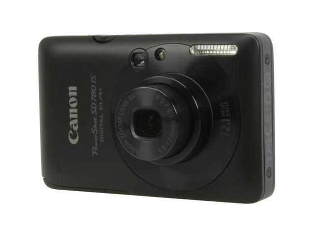 Canon PowerShot SD780 IS Black 12.1 MP 3X Optical Zoom Digital Camera