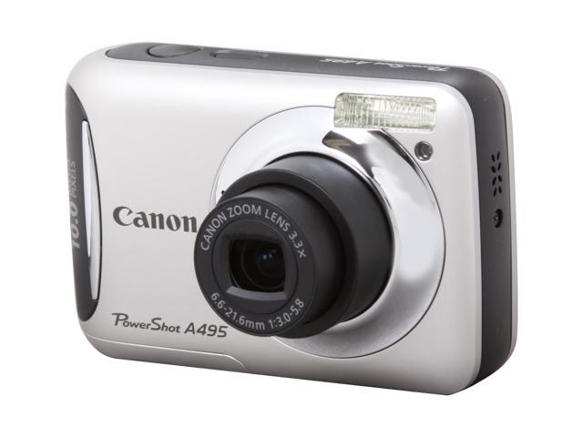 Canon PowerShot A495 Silver 10.0 MP Digital Camera