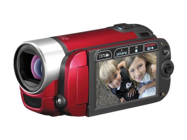 Canon FS300 Red 1/6" CCD 2.7" 123K LCD 41x Advanced Zoom (16:9 mode