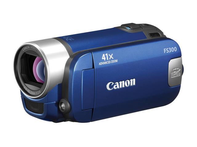 Canon FS300 Blue Flash Memory Camcorder - Newegg.com