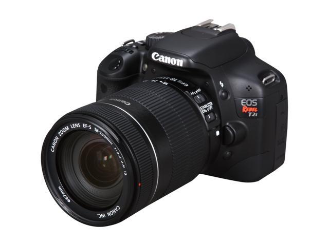 Canon EOS Rebel T2i Black Digital SLR Camera w/ EF-S 18-135mm f/3.5-5.6 ...