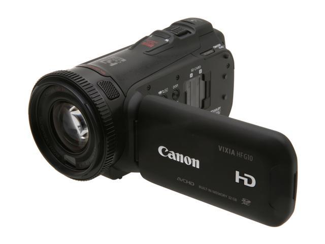 Canon VIXIA HF G10 (4923B002) Black 1/3" CMOS 3.5" 922K Touch LCD 10X Optical Zoom High Definition HDD/Flash Memory Camcorder