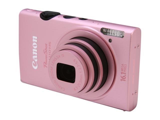 Canon ELPH 110 HS Pink 16.1 MP 5X Optical Zoom 24mm Wide Angle Digital Camera HDTV Output